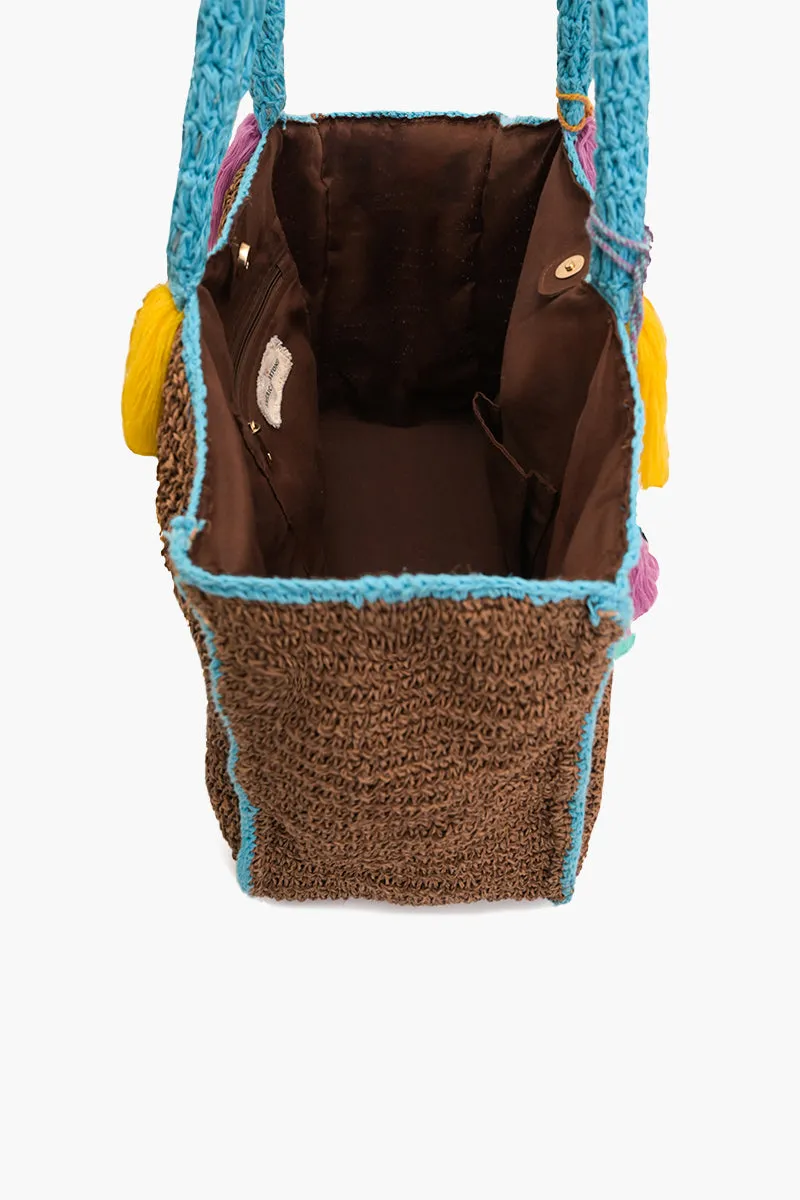 Tropic Toucans Raffia Tote sold by America & Beyond product image thumbnail 5