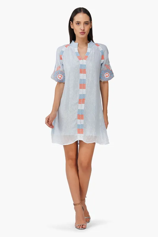 Iced Bloom Floral Emboidered Dress sold by America & Beyond