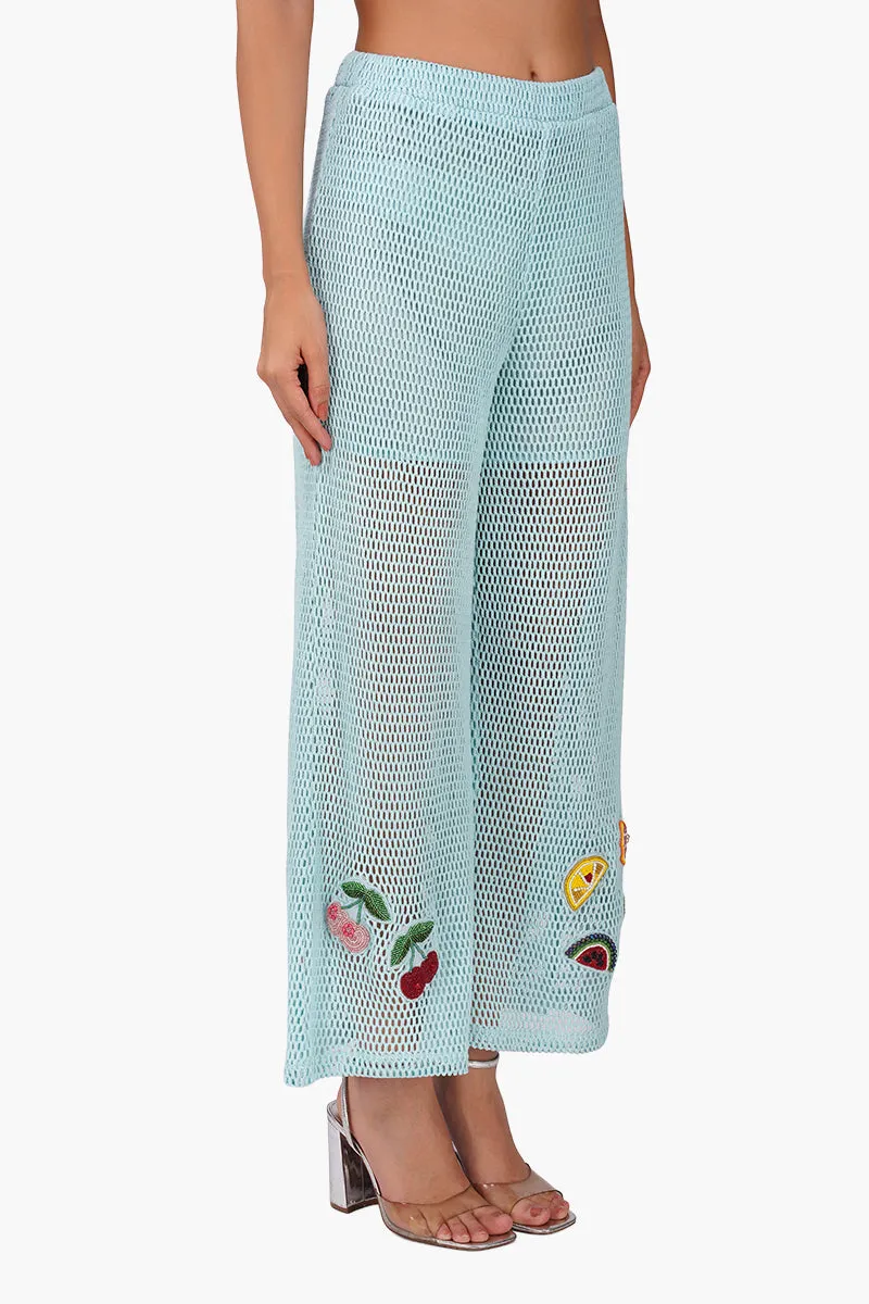 Iced Fruit Embroidered Crochet Pants sold by America & Beyond product image thumbnail 2