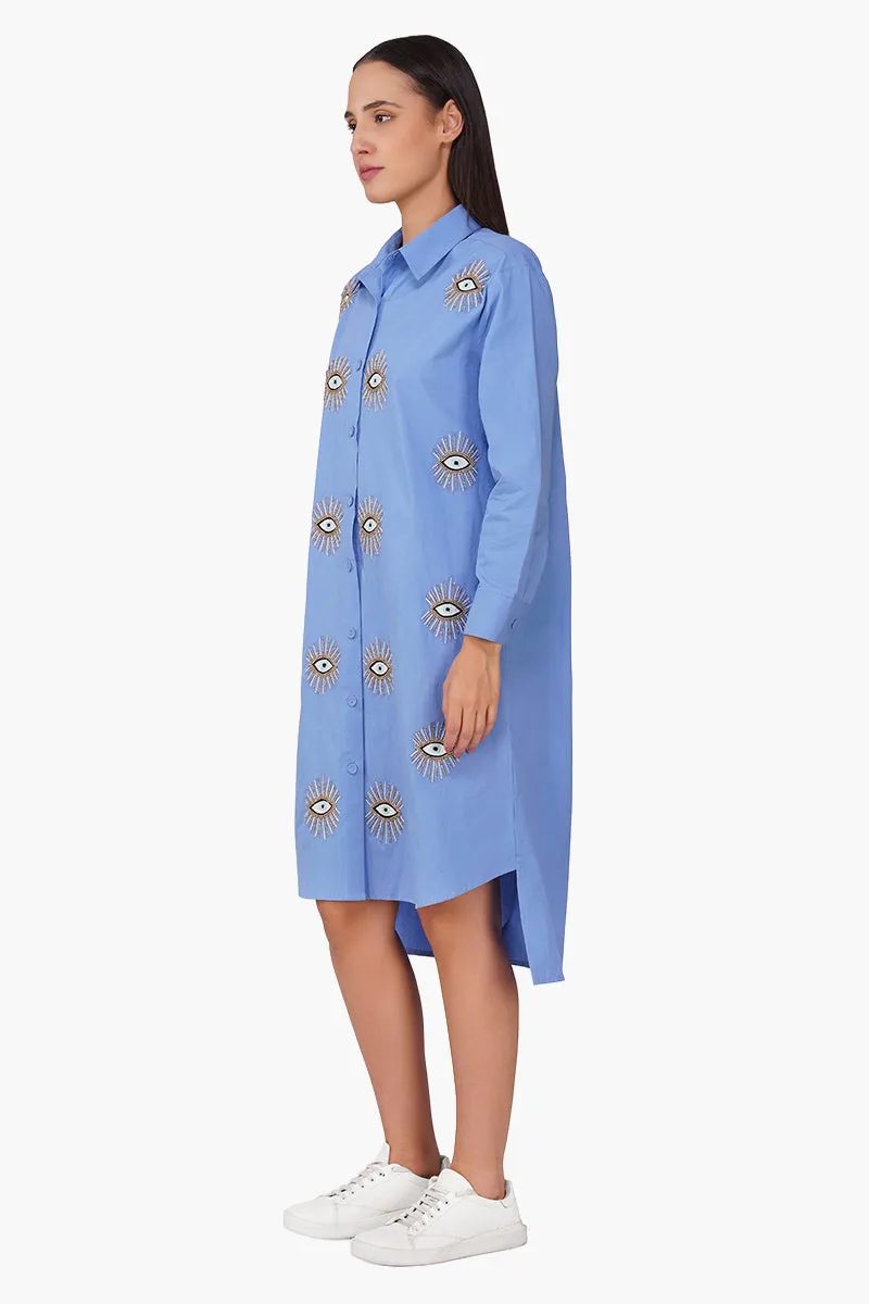 Peri Blink Embellished Shirt Dress sold by America & Beyond product image thumbnail 3