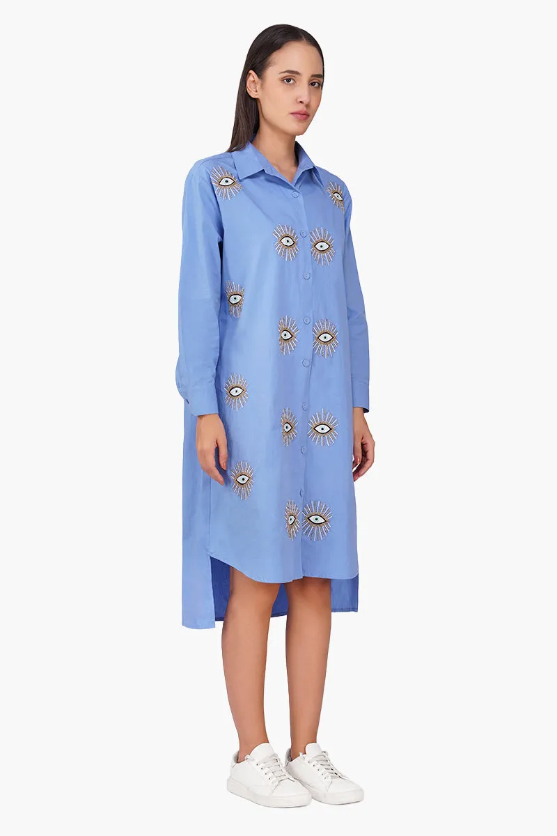 Peri Blink Embellished Shirt Dress sold by America & Beyond product image thumbnail 2