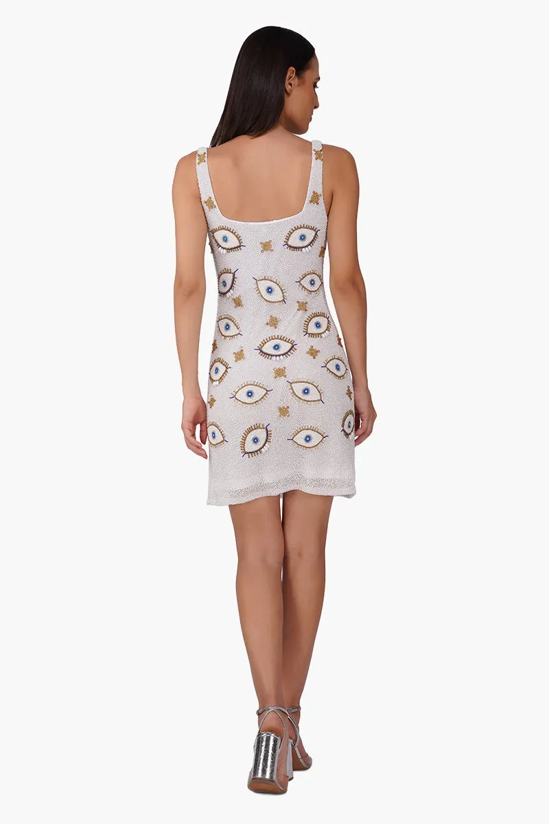 Pearl Eyedrop Embellished Bodycon Dress sold by America & Beyond product image thumbnail 5