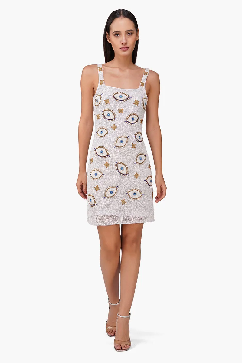 Pearl Eyedrop Embellished Bodycon Dress sold by America & Beyond