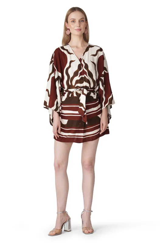 Tribal Print Red Cover Up sold by America & Beyond