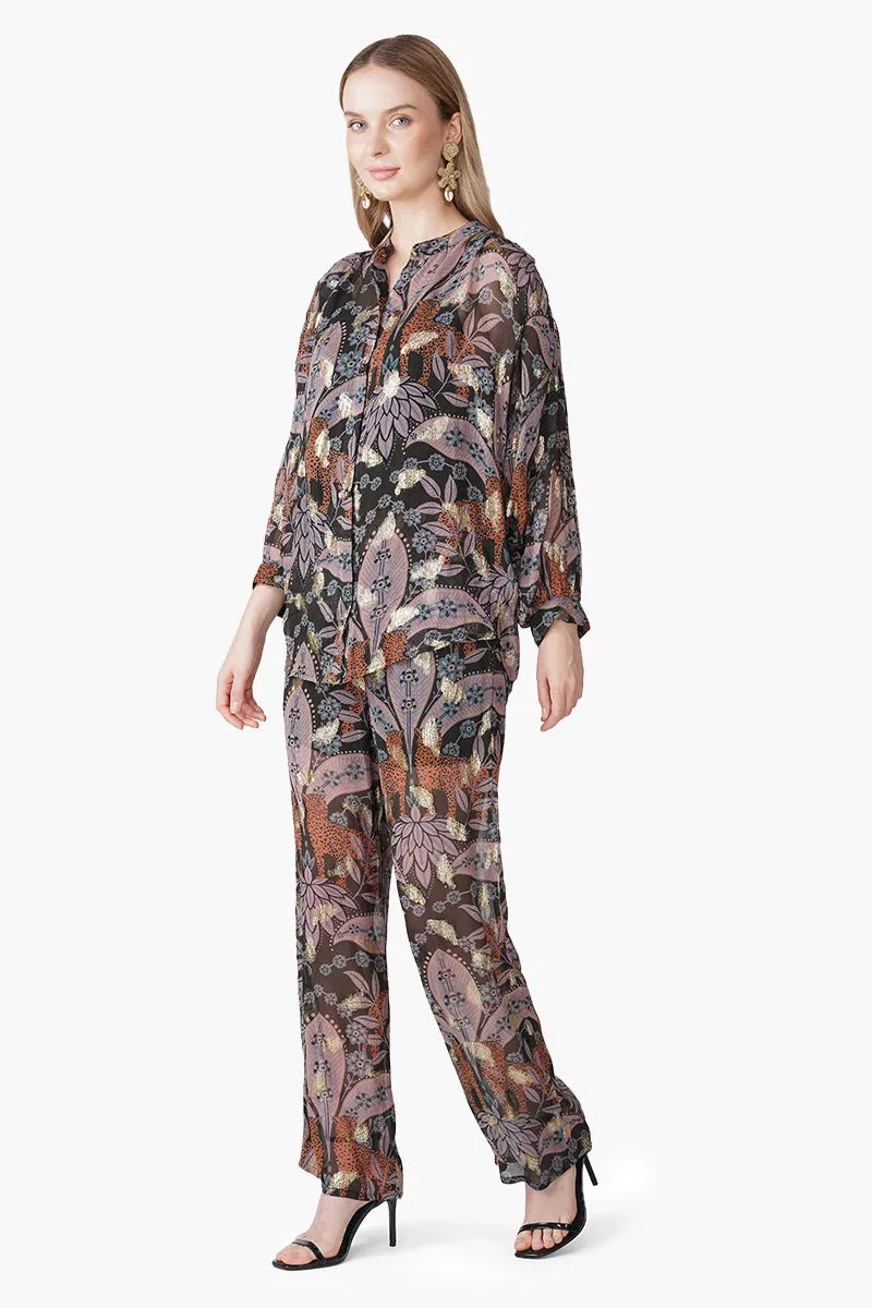 Urban Luxe Jungle Printed Shirt sold by America & Beyond product image thumbnail 3