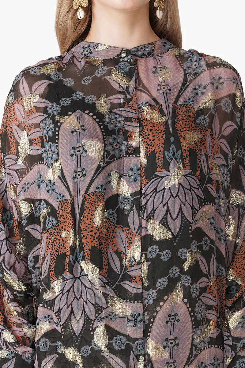 Urban Luxe Jungle Printed Shirt sold by America & Beyond product image thumbnail 5