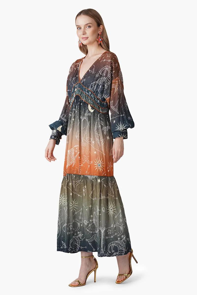 Galaxy Dream Ombray Maxi Dress sold by America & Beyond product image thumbnail 3
