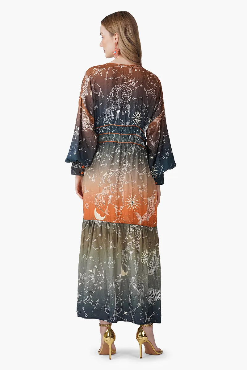 Galaxy Dream Ombray Maxi Dress sold by America & Beyond product image thumbnail 4