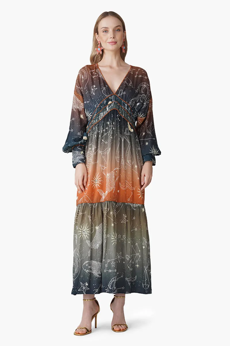 Galaxy Dream Ombray Maxi Dress sold by America & Beyond