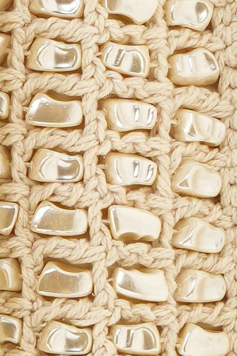 Crochet Shell Beaded Shoulder Bag sold by America & Beyond product image thumbnail 3