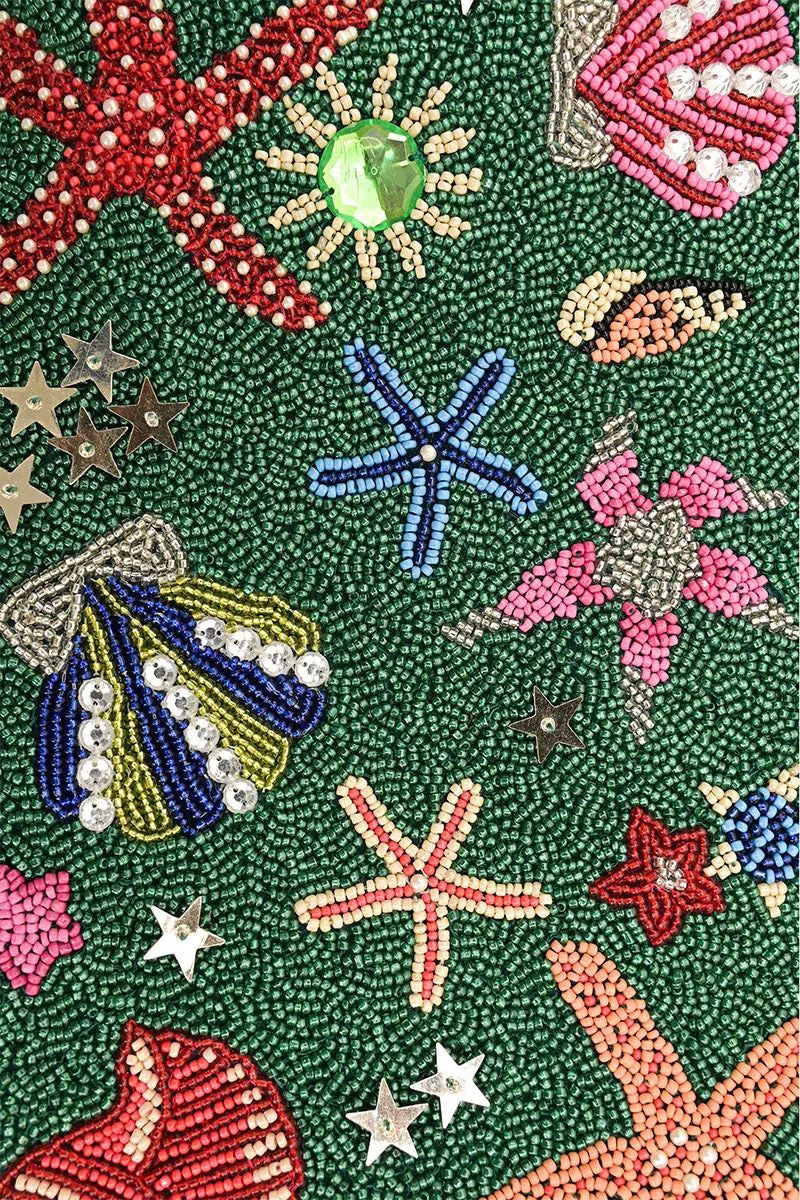 Emerald Sea Life Beaded Shoulder Bag sold by America & Beyond product image thumbnail 3