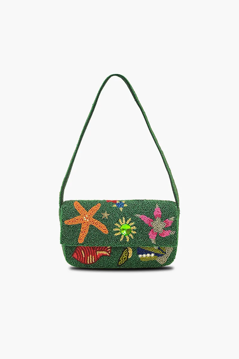 Emerald Sea Life Beaded Shoulder Bag sold by America & Beyond product image thumbnail 2