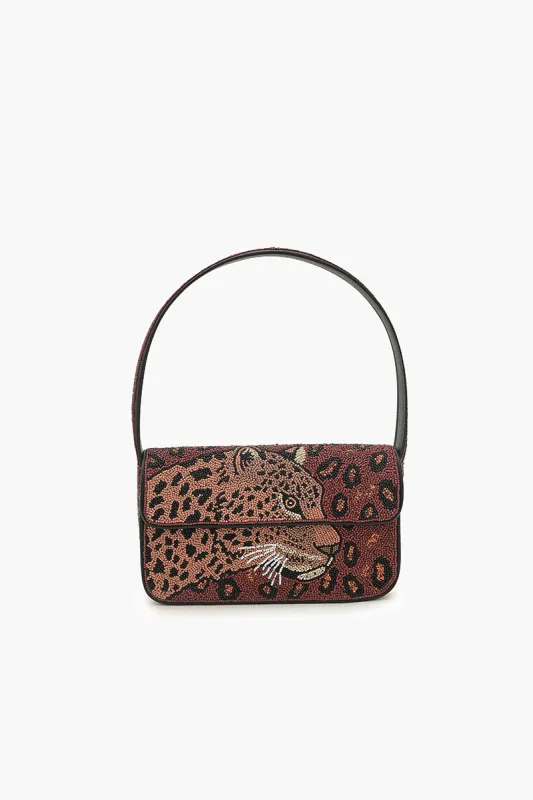 Forest Leopard Beaded Shoulder Bag sold by America & Beyond