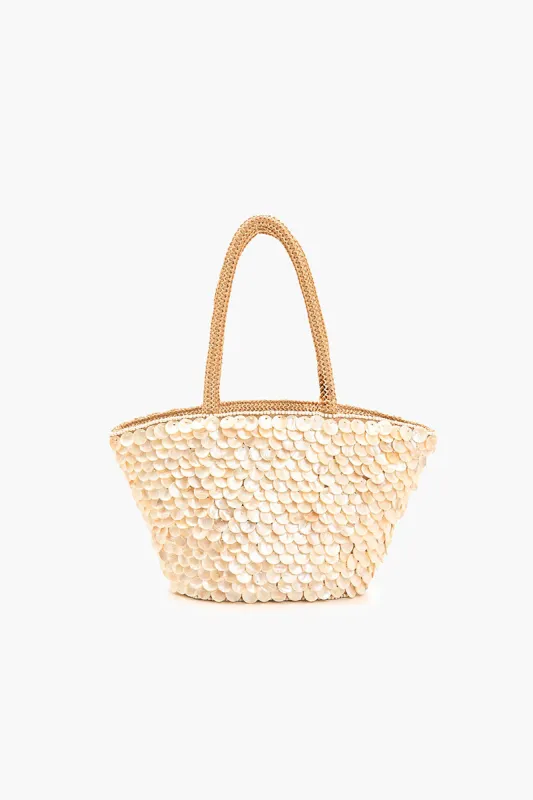 Rainbow Shell Beaded Tote made by America & Beyond