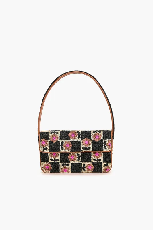 Geo Floral Beaded Shoulder Bag sold by America & Beyond