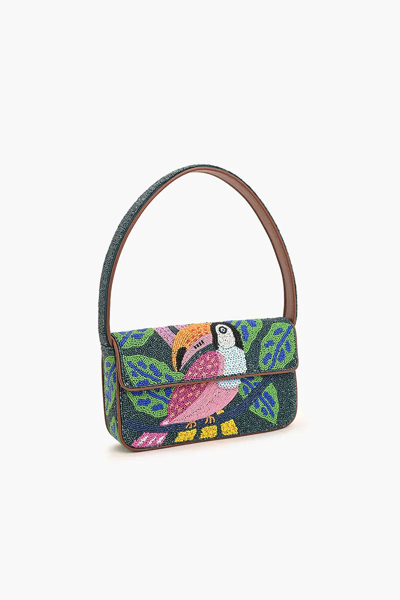Tropical Toucan Beaded Shoulder Bag sold by America & Beyond product image thumbnail 3