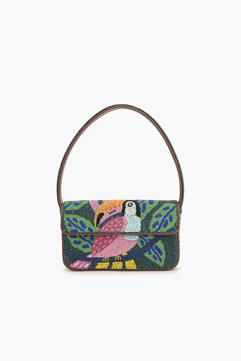 Tropical Toucan Beaded Shoulder Bag sold by America & Beyond