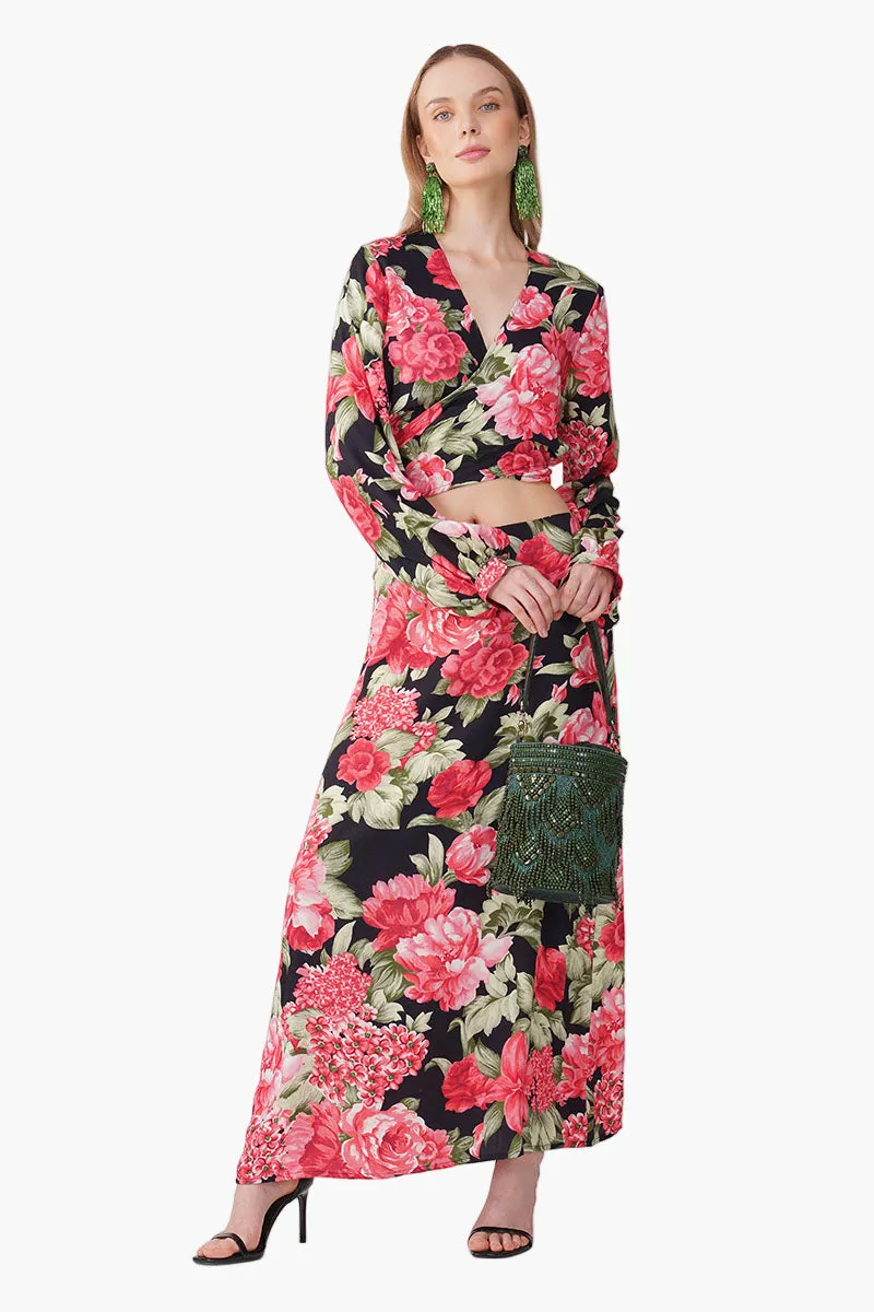 Red Garden Romance Skirt sold by America & Beyond product image thumbnail 2