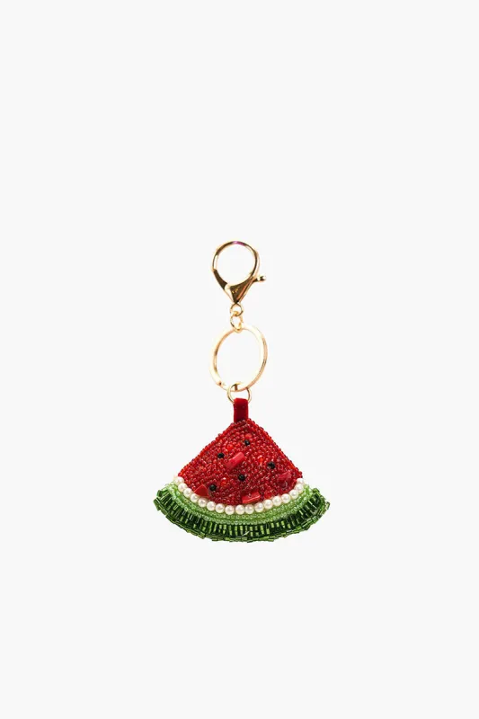 Watermelon Beaded Charm Keychain sold by America & Beyond