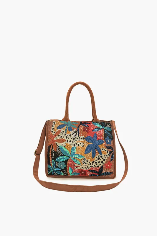 Autumn Forest Beaded Book Tote sold by America & Beyond