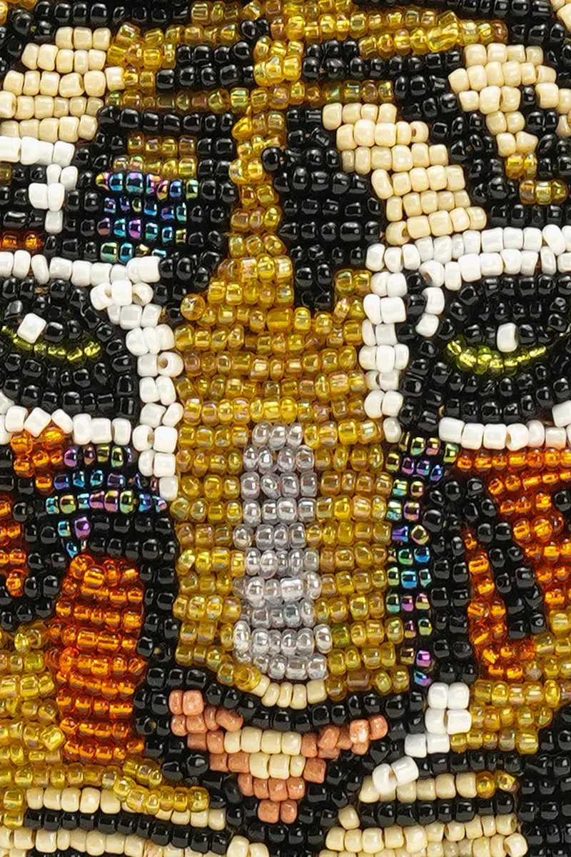 Tiger Beaded Coin Bag sold by America & Beyond product image thumbnail 2