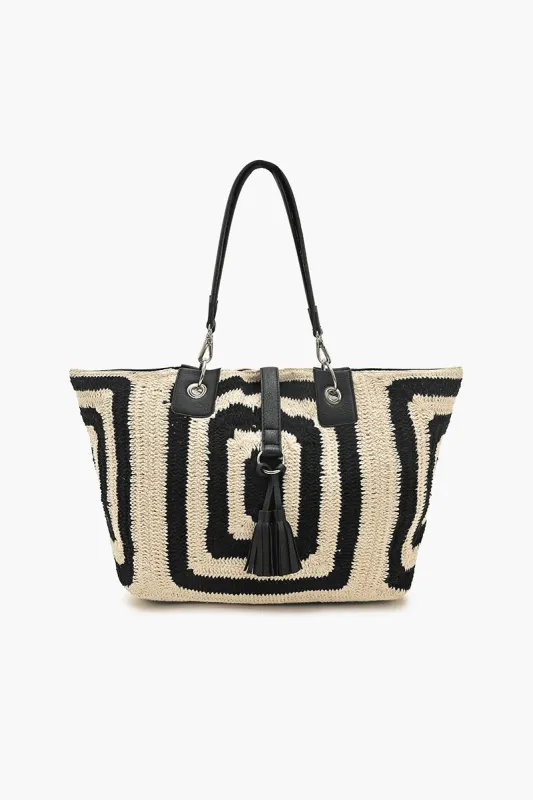 Square Crochet Oversized Tote sold by America & Beyond