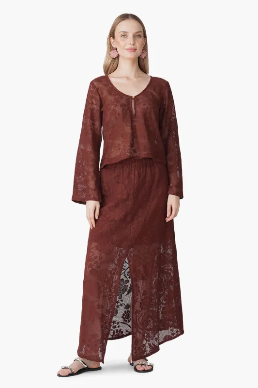 Autumn Clay Cover Up Top sold by America & Beyond