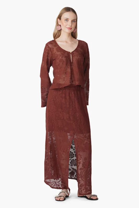 Autumn Clay Cover Up Skirt sold by America & Beyond