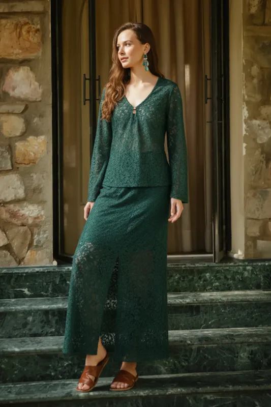 Teal Coastal Cover Up Top sold by America & Beyond