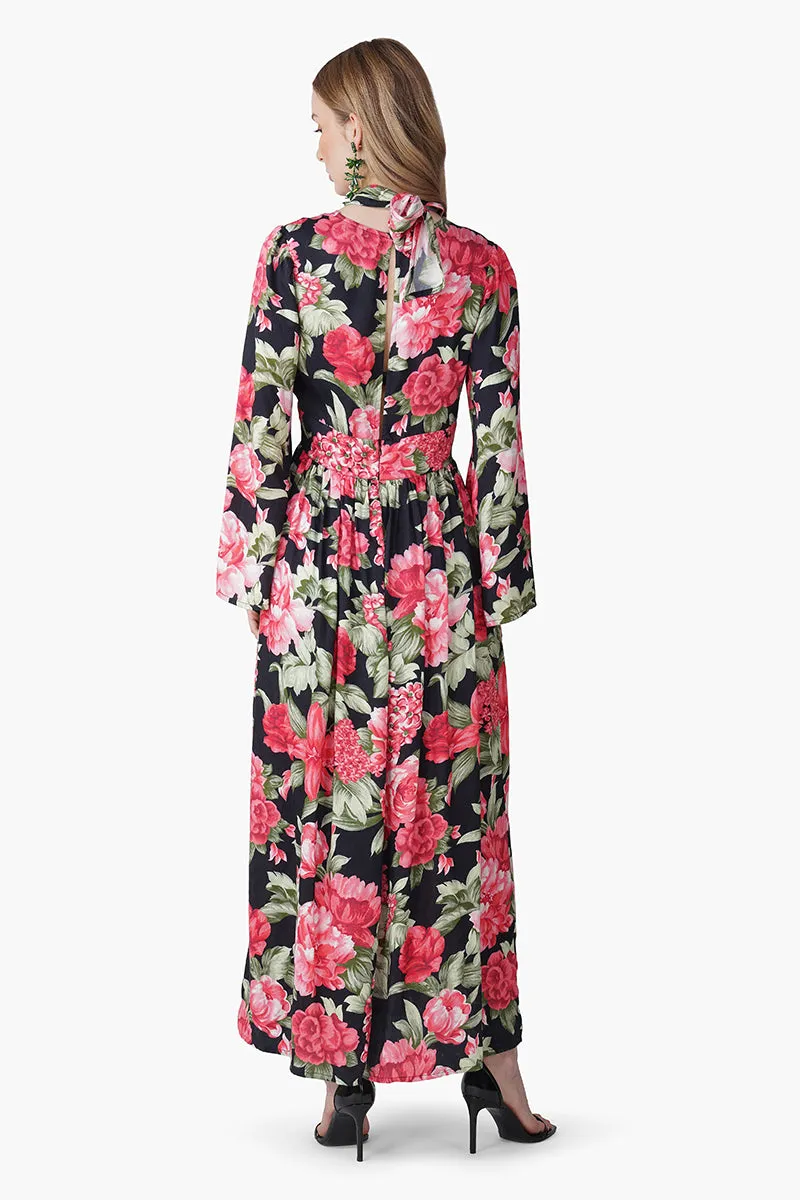 Red Garden Romance Maxi Dress sold by America & Beyond product image thumbnail 4