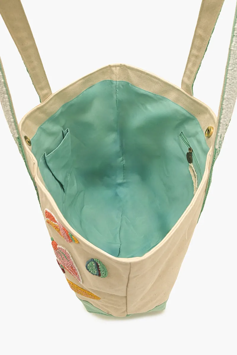 Sea Shell Beaded Boat Tote sold by America & Beyond product image thumbnail 5