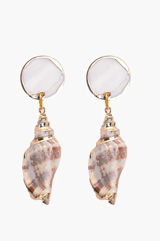 Venus Conch Earrings sold by America & Beyond