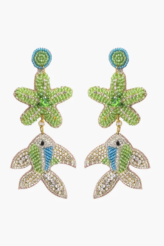 Under The Sea Star Fish Beaded Earrings sold by America & Beyond