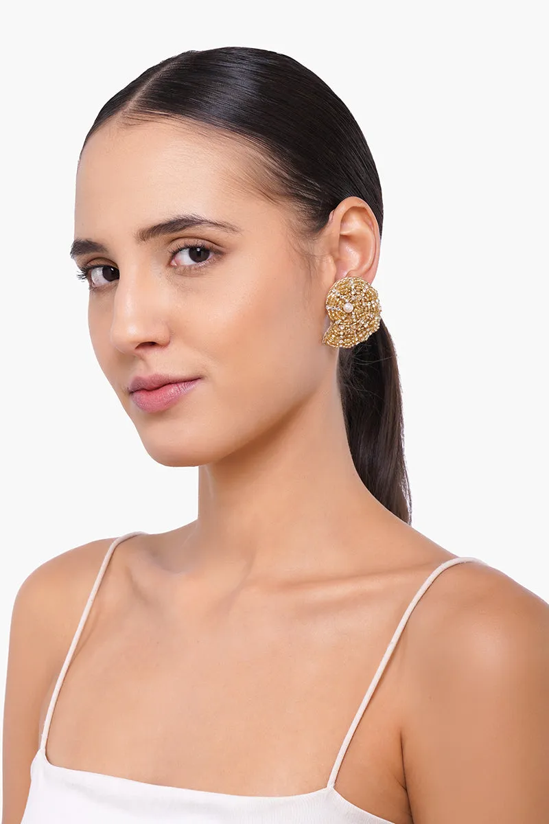 Nautilus Beaded Earrings sold by America & Beyond product image thumbnail 3