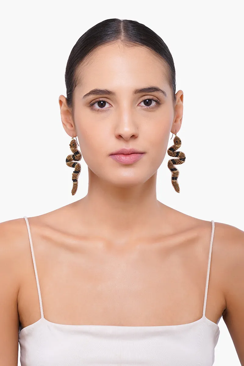 Venom Charm Beaded Earrings sold by America & Beyond product image thumbnail 4