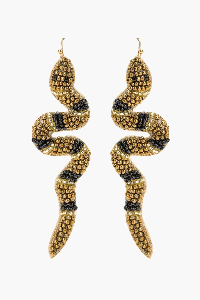 Venom Charm Beaded Earrings sold by America & Beyond