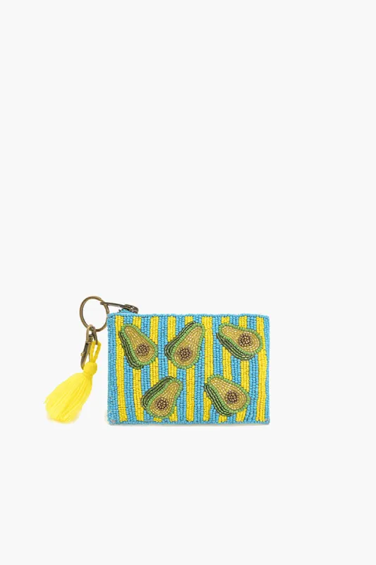 Avocado beaded pouch sold by America & Beyond