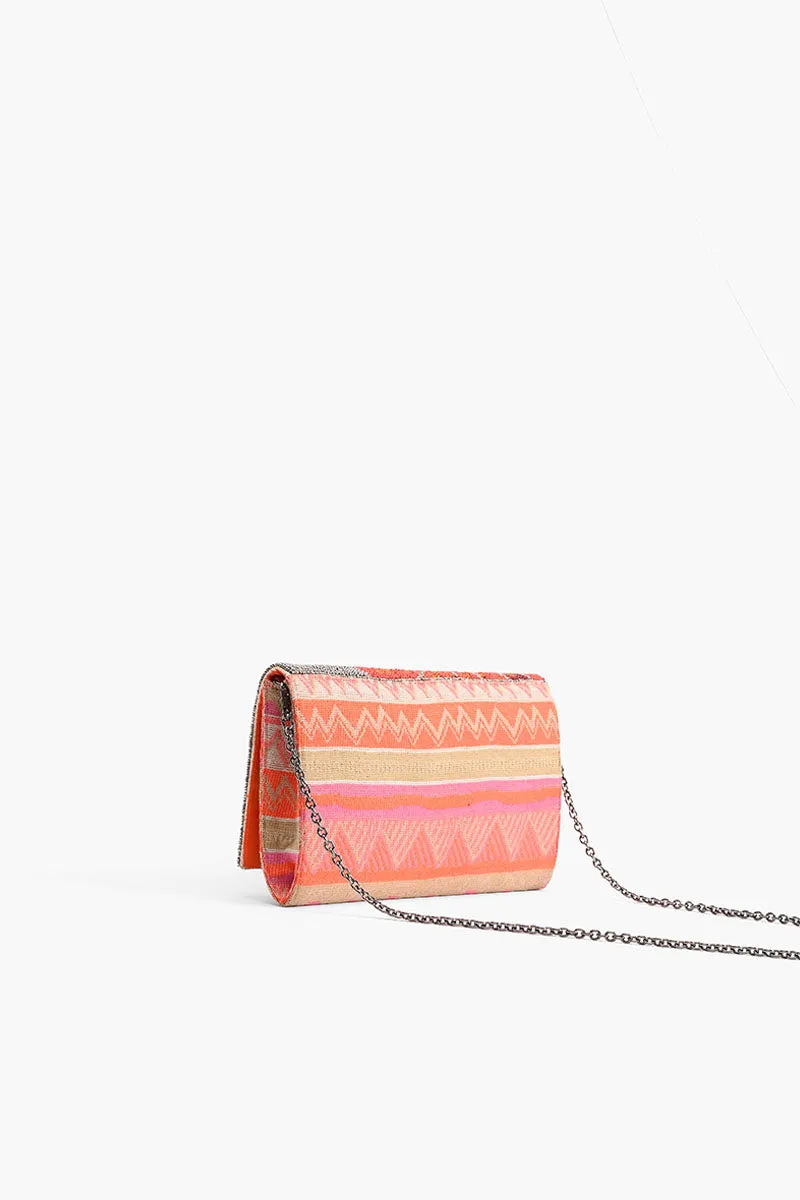 Poppy Floral Beaded Clutch sold by America & Beyond product image thumbnail 4