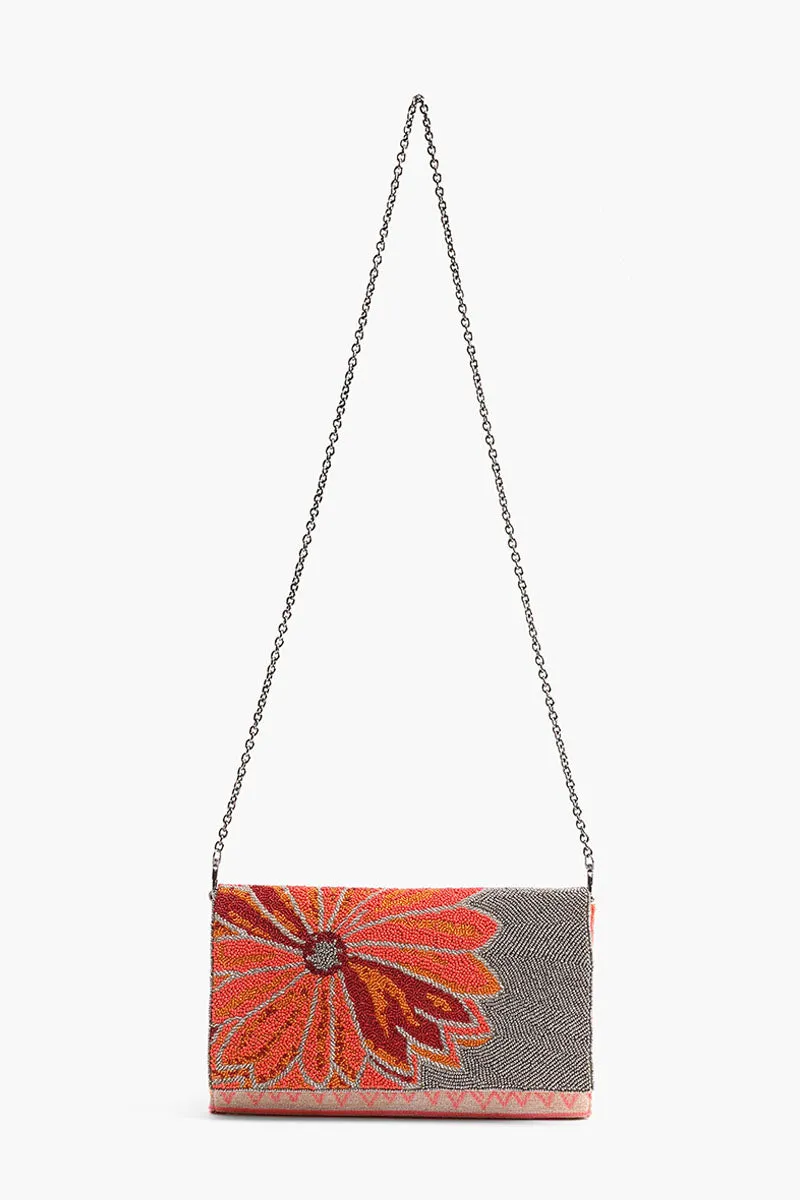 Poppy Floral Beaded Clutch sold by America & Beyond product image thumbnail 3