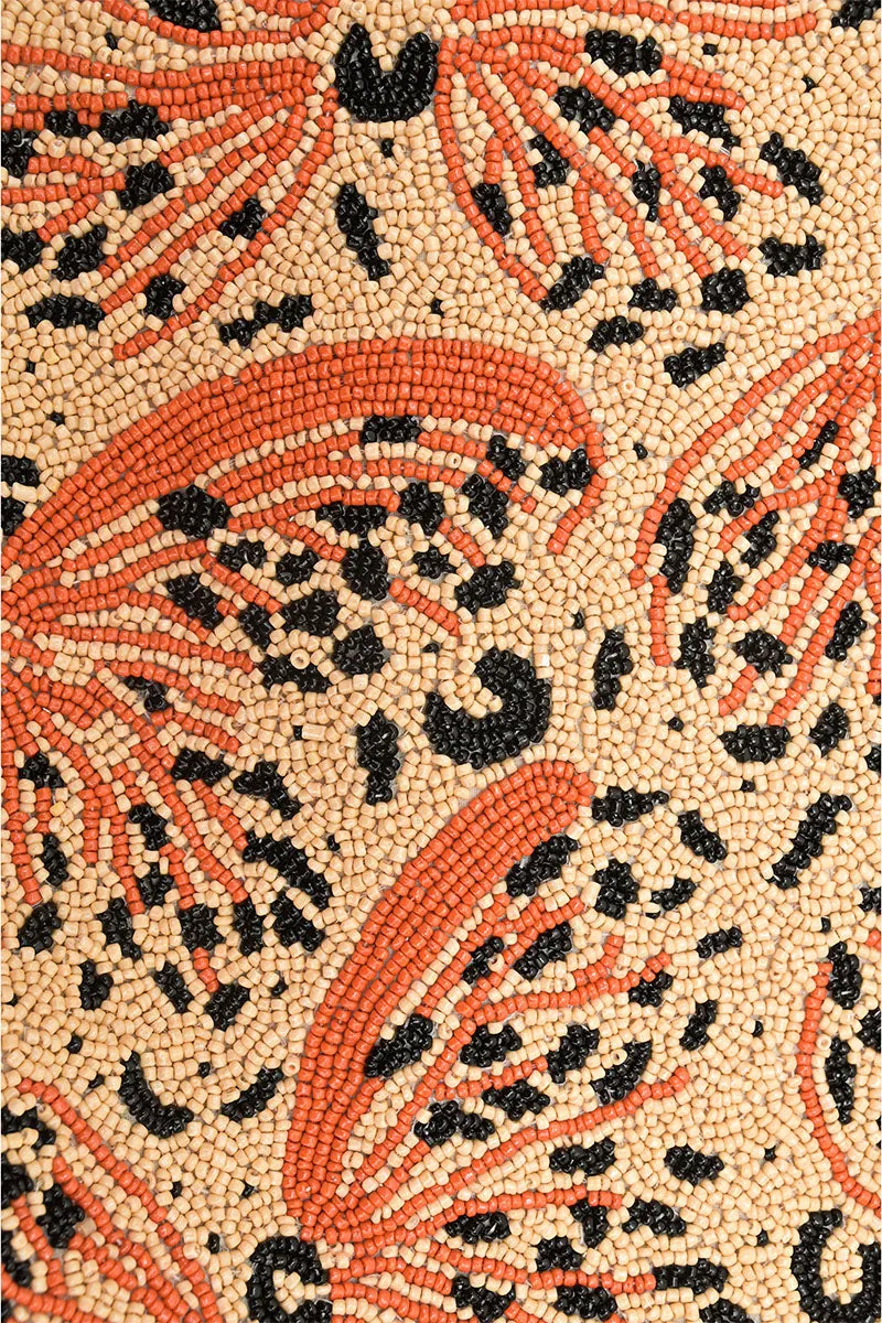 Leopard Lacewing Butterflies Beaded Shoulder Bag sold by America & Beyond product image thumbnail 3