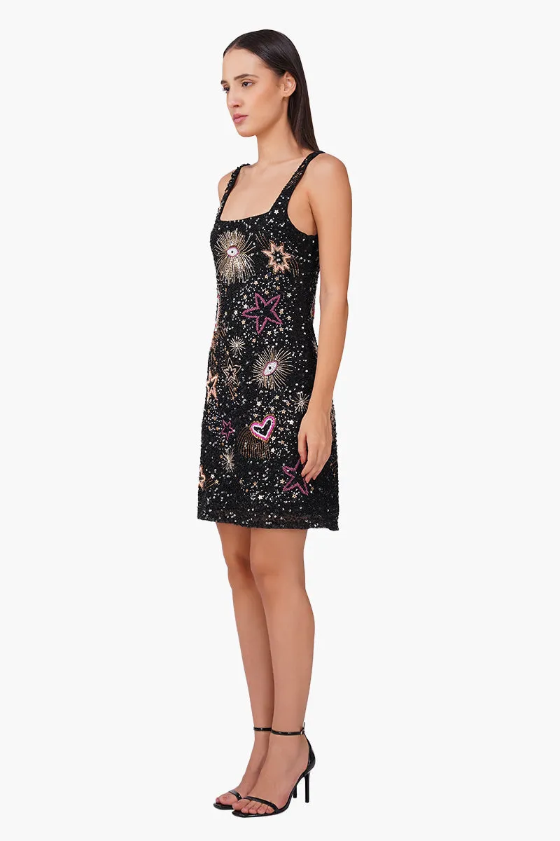 Celestial Spark Embellished Bodycon Dress sold by America & Beyond product image thumbnail 4