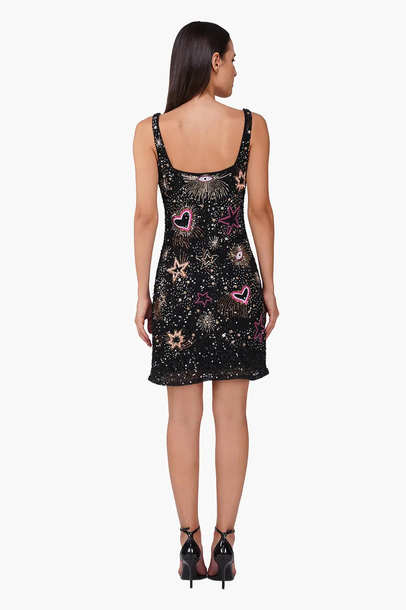 Celestial Spark Embellished Bodycon Dress sold by America & Beyond product image thumbnail 5