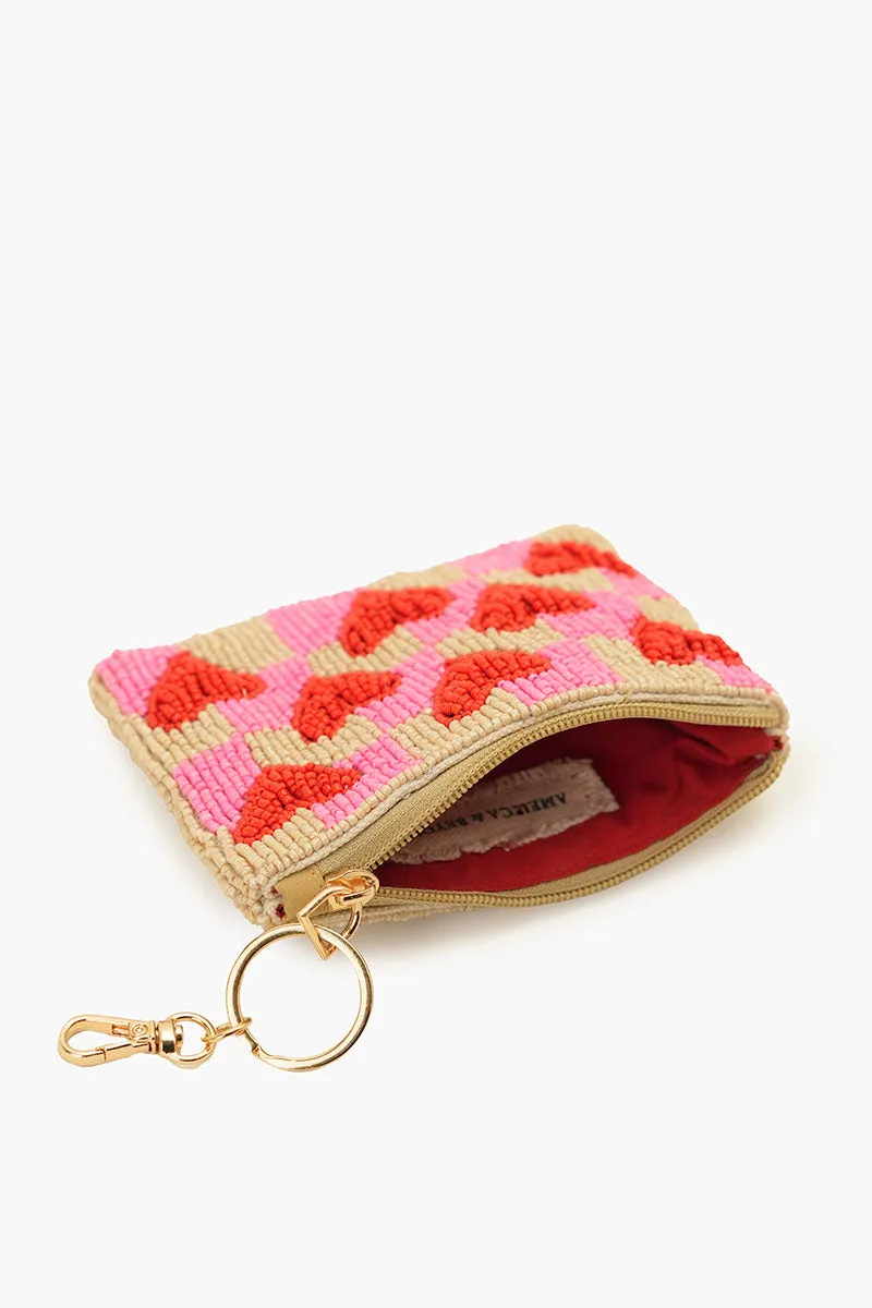 Amour Artisan Heart Beaded Coin Pouch sold by America & Beyond product image thumbnail 3