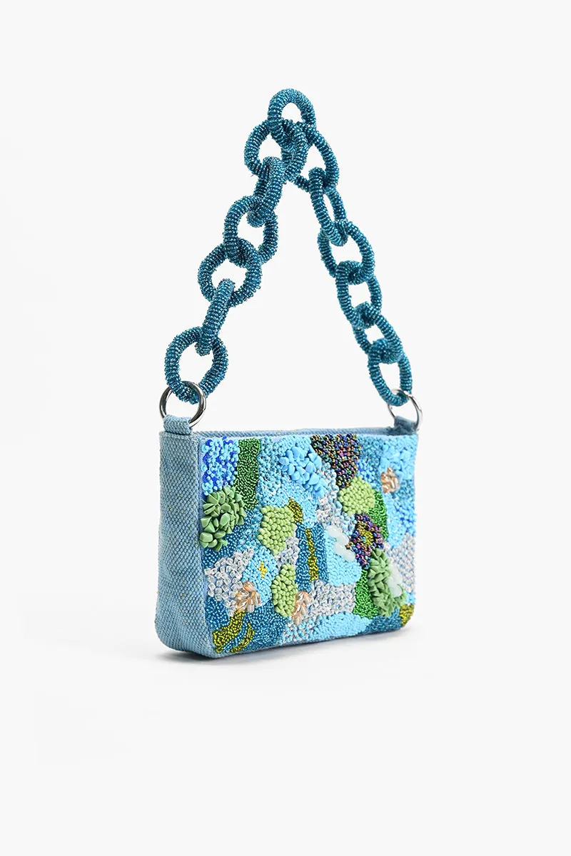 Blue Lagoon Glam Shoulder Bag sold by America & Beyond product image thumbnail 3