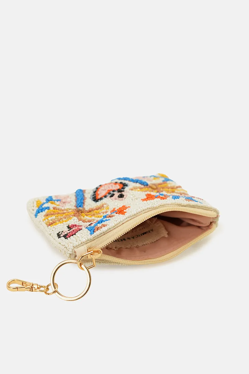 Safari Luxe Beaded Coin Pouch sold by America & Beyond product image thumbnail 3
