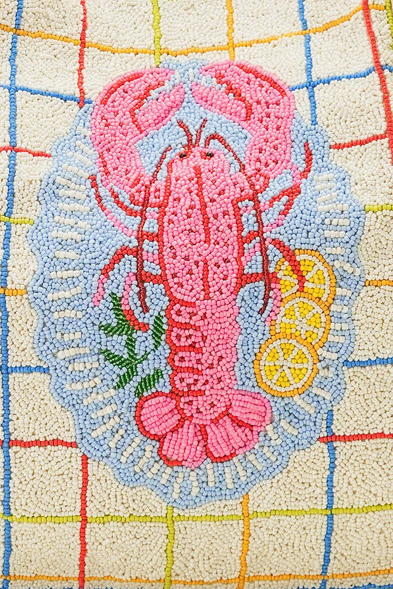 New England Lobster Beaded Oversized Tote sold by America & Beyond product image thumbnail 3
