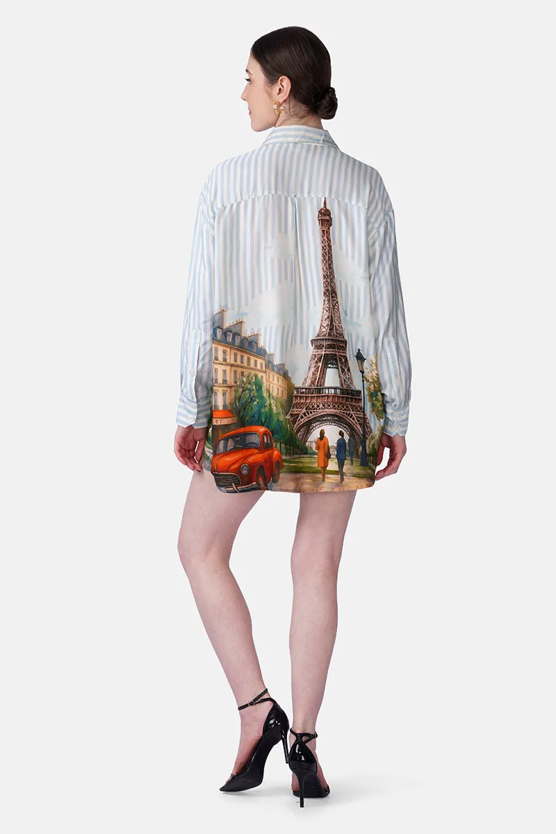 Love In Paris Printed Shirt sold by America & Beyond product image thumbnail 5