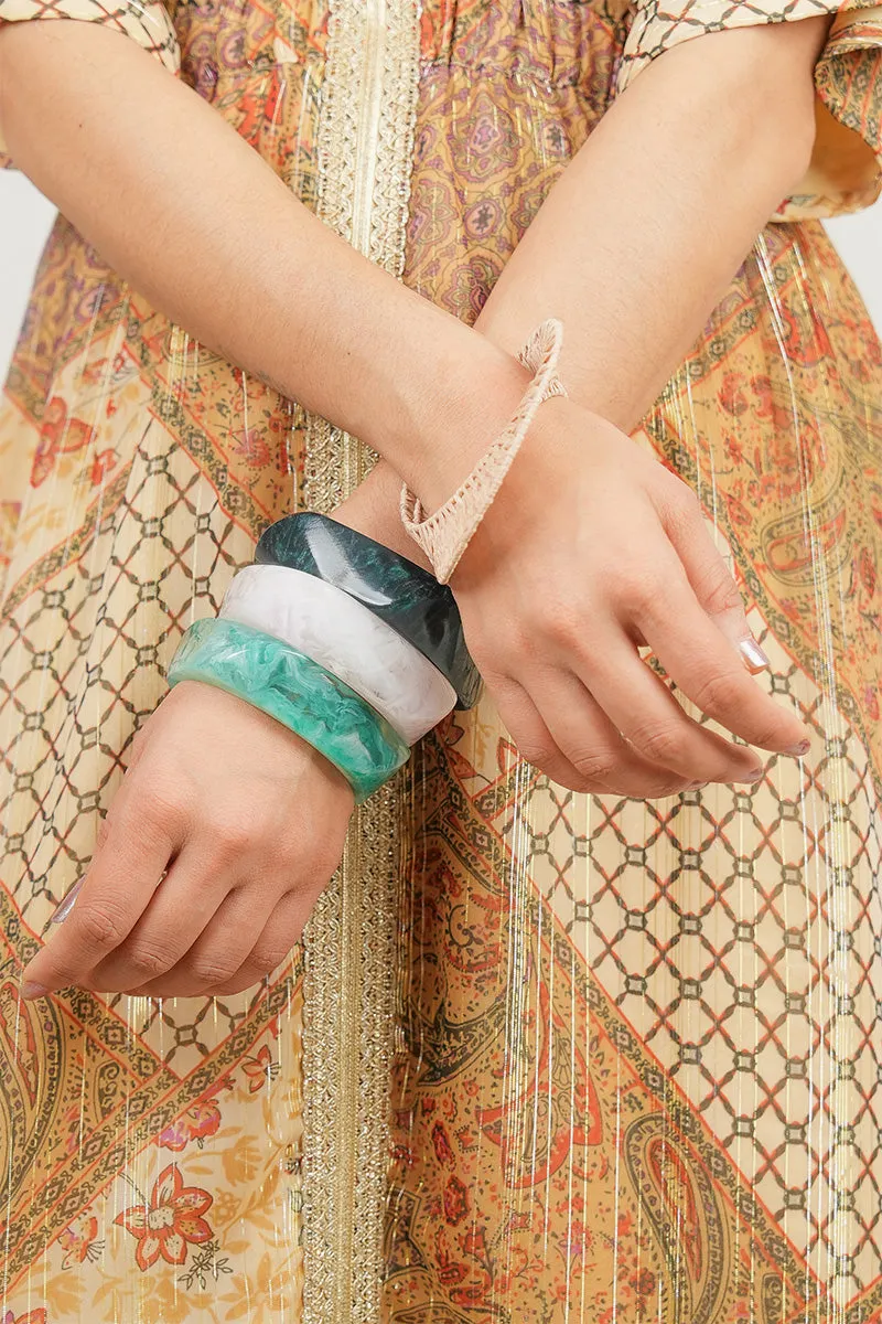 Resin Chic Trio Artisanal Resin Bangle sold by America & Beyond product image thumbnail 3
