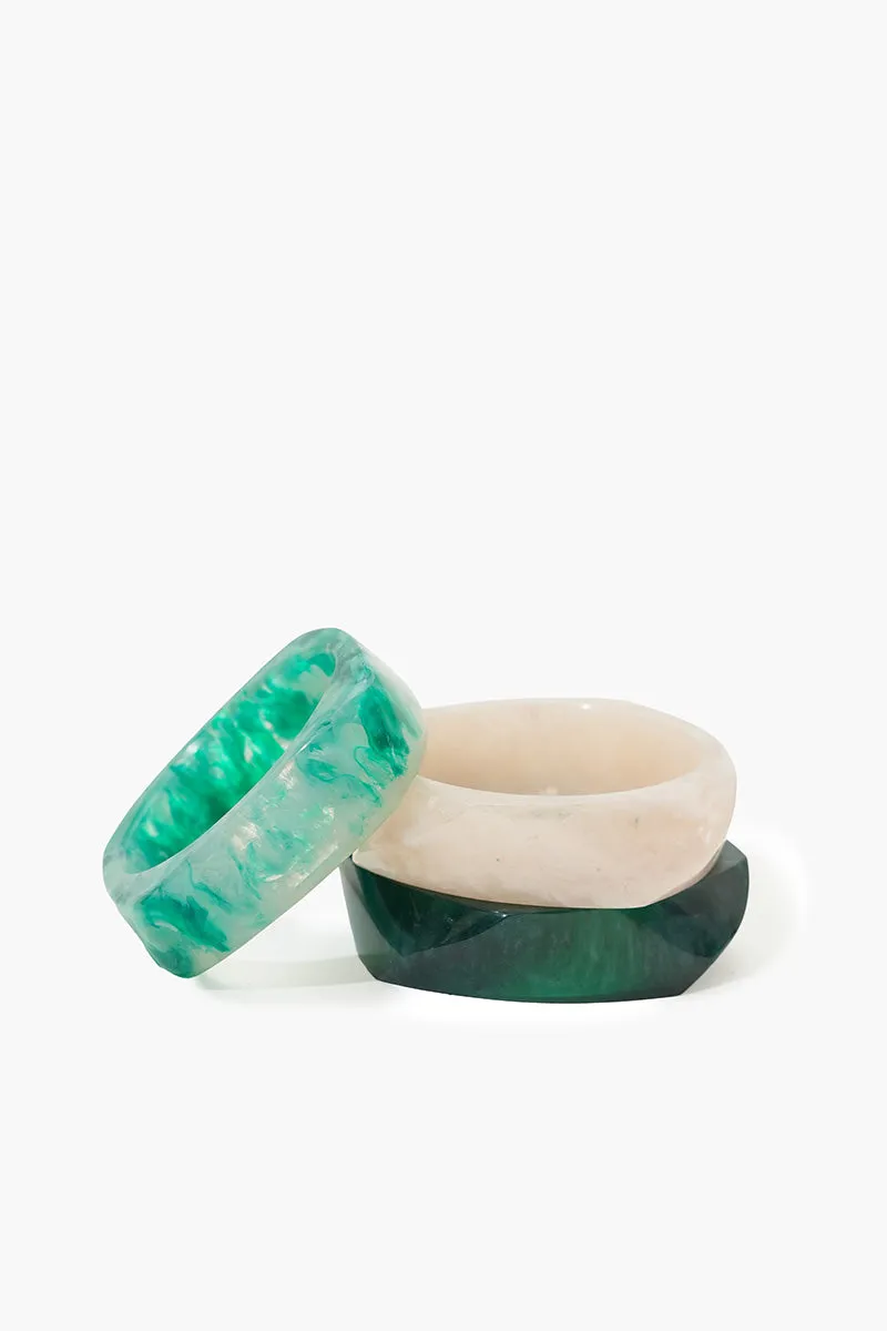 Resin Chic Trio Artisanal Resin Bangle sold by America & Beyond product image thumbnail 4