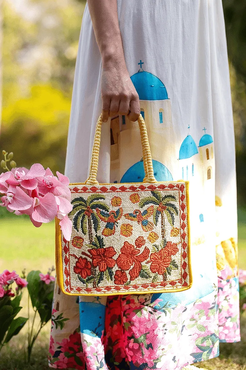 Rio Rhythm Vibrant Beaded Artisan Book Tote sold by America & Beyond product image thumbnail 2